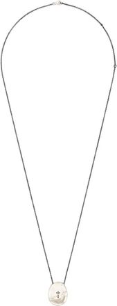 Rosa Maria Collana con pendente ovale - Argento