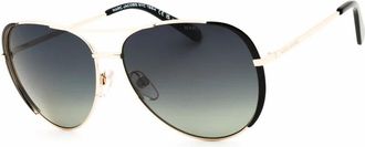 Marc Jacobs Polarized Grey Shaded Pilot Ladies Sunglasses MARC 686/S 02F7/WJ 59