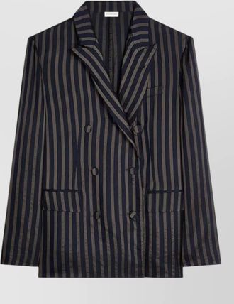 Dries Van Noten balto blazer double breasted striped buttons