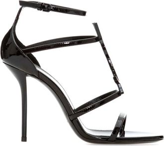 Saint Laurent Stijlvolle Sandalen voor Zomerse Dagen - Dames - Sandalen met hakken - Zwart - 41 EU - Schoenen