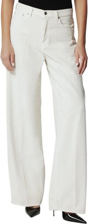 Haikure Bethany Velvet Pier Jeans - Dames - Loose Fit Jeans - Wit - W25 - Jeans