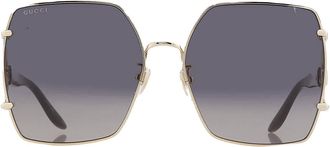 Gucci Grey Gradient Butterfly Ladies Sunglasses GG1564SA 001 61
