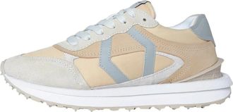 Mikakus Barcelona Beige Nubuck Leren Sneakers - unisex - Sneakers - Beige - 43 EU - Leer - Schoenen