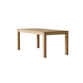 Tikamoon Mesa extensible de roble macizo para 6-10 personas