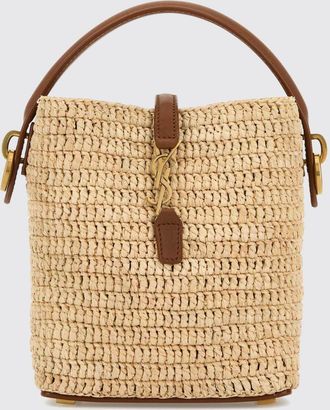 Saint Laurent Borsa Le 37 Mini Saint Laurent in rafia crochet