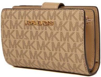 Michael Kors Womens Wallet & Key Fob Camel Polyvinyl Chloride Bags