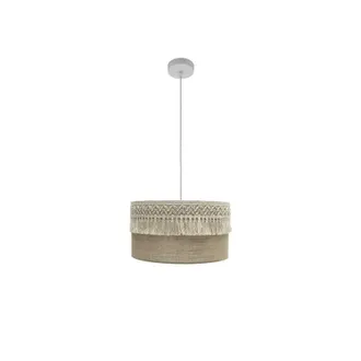 Fabrilamp Colgante Con Pantalla De Saco Con Pasamaneria Ekaterina De - Fabrilamp