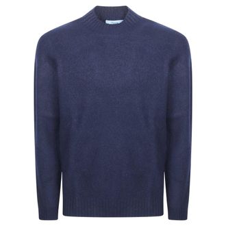Drumohr Lupetto ML Garzato Tubico - Heren - Truien - Blauw - Maat: 2XL Wol