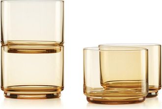 Lenox Set Of 4 Tuscany Classics Stackable Short Glasses