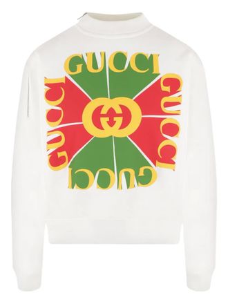 Gucci Sweater met logo-applicatie - Wit