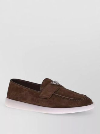Prada suede loafers