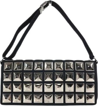 Chanel Pre-owned Katoenen Schoudertas - Dames - Vintage Schoudertas - Zwart - ONE Size - Katoen - Vintage