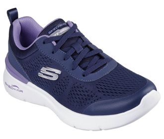 Skechers Sneaker SKECHERS SKECH-AIR DYNAMIGHT 2.0-NEW HEIGHTS, Damen, Gr. 35, blau (navy), Lederimitat, Textil, Schuhe Sneaker, Schn&uuml;rschuh, Fitnessschuh, Halb