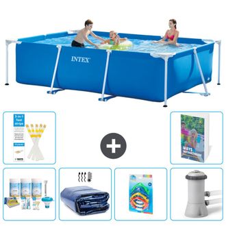 Intex Piscina Con Estructura Rectangular - 300x200x75 Cm - 7-piezas S108