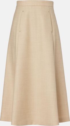 Moncler Virgin wool midi skirt