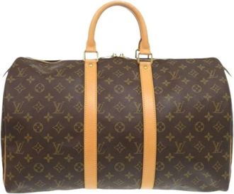 Louis Vuitton Pre-owned Vintage Boston Bag - Heren - Vintage Weekendtas - Bruin - ONE Size - Vintage