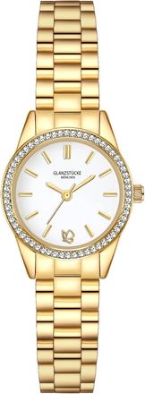 Glanzst&uuml;cke M&uuml;nchen Womens Glanzst&frac14;cke M&frac14;nchen Quarzuhr - Gold Metal - One Size
