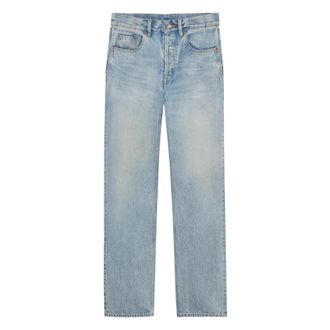 Saint Laurent Straight Jeans, male, Blue, Size: W31 Loose Straight Jeans