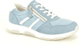 Remonte L.Blauw nubuc Runner N.+Tiret - Dames - Sneakers - Blauw - 41 EU - Schoenen