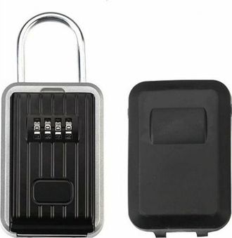 OEM Caja De Seguridad Para Llaves De Montaje En Pared, Candado De Combinaci&oacute;n Impermeable, Almacenamiento Seguro De Llaves, Aleaci&oacute;n De Aluminio, Cerradur