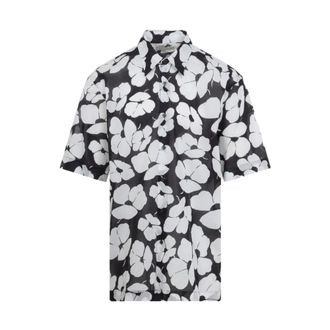 Dries Van Noten Short Sleeve Shirts, male, Black, Size: XL Cassidye Shirt