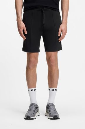 Boss Green by Hugo Boss Shorts BOSS GREEN Join Headlo, Herren, Gr. XXL, N-Gr, schwarz001, Piqu&eacute;, Obermaterial: 53% Baumwolle, 44% Polyester, 3% Elasthan, unifarben, regular f