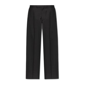 Alexander McQueen Alexander McQueen, Suit Trousers, male, Black, Size: XL Crease Trousers
