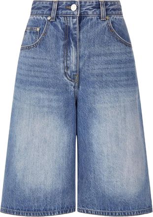 TOMBOY Shorts denim a vita alta - Blu