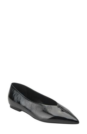 Marc Fisher Casee Pointed Toe Flat in Black at Nordstrom, Size 8.5