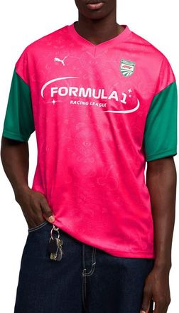 Puma F1 Mexico Jersey in Puma Pink at Nordstrom, Size Xx-Large