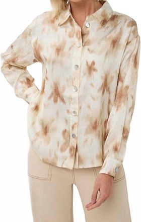 Esqualo Scarlet Wide Blouse In Flowerpower Print