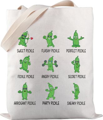 Generic Funny Pickle Tote Bag Pickles Club Tote Bag Dill Pickles Pun Gift Pickle Lover Gift (Party Pickle TOTE)