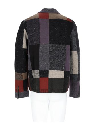 Paul Smith Patchwork Wool-Cotton Knit Cardigan - Multicolor