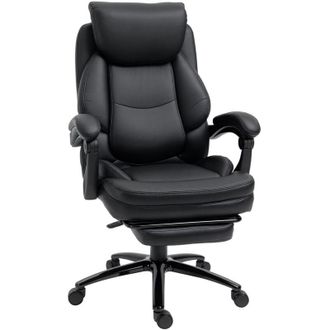 Vinsetto Vinsetto - Silla De Oficina Ergon&oacute;mica Ajustable En Altura Con Respaldo Inclinable Hasta 130&deg; Funci&oacute;n Basculante Y Resposapi&eacute;s Retr&aacute;ctil Acero 65,5x79