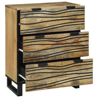 Berkfield Home Sideboard 60x33.5x75 cm Solid Mango Wood in Brown