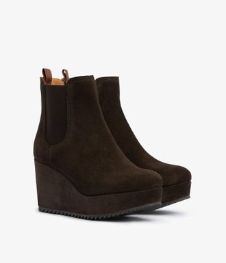 Pedro Garcia Chelsea boot in brown suede | Usune| FW 25 PEDRO GARCIA