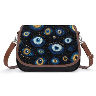 Generic Evil Eyes Pattern Fashion Womens Crossbody Bags Novelty Handbag Shoulder Bag Purse