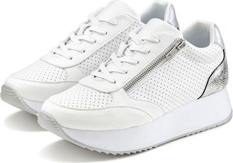 Lascana Womens Zip Detail Platform Sneakers