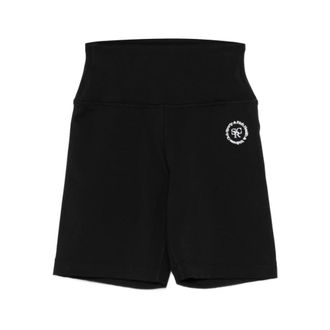 Sporty & Rich Running Tights, female, Black, Size: XS Bold Logo Leggings