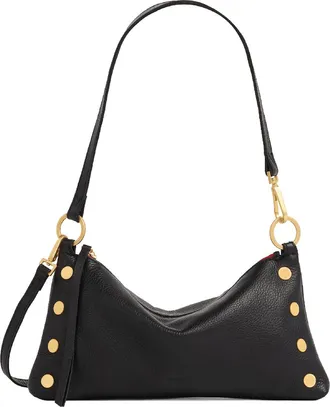 Hammitt Hammitt Kyle Black Brushed Gold Red Zip Sml