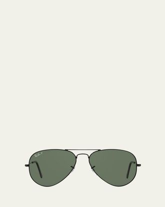 Ray-Ban Metal Polarized Aviator Sunglasses