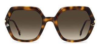 Carolina Herrera HER 0347/S SX7/HA Womens Sunglasses Tortoiseshell Size 55