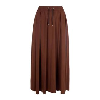 Herno Midi Skirts, female, Brown, Size: M Long Skirt