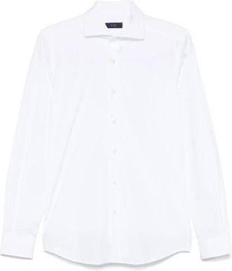 Fay Witte Regular Fit Overhemd Popeline Katoen - Heren - Zakelijke Overhemden - Wit - 3XL - Katoen - Overhemden
