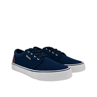 Bench Donnie Canvas Mens Navy Trainers - Blue - Size UK 11