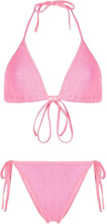 Hunza G Gina bikini set - women - Elastane/Polyamide - One Size - Pink