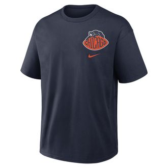 Nike Chicago Bears Rivalries Collection Max90 Nike Mens NFL T-Shirt in Blue | 04T641L7Q-2JW
