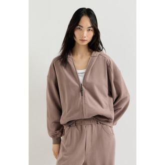 Brunello Cucinelli Smooth cotton French terry sweatshirt in Brown at Nordstrom, Size 3X-Large Eu