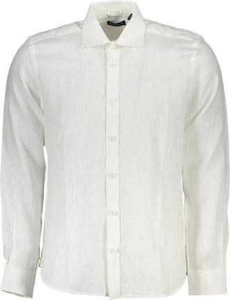 North Sails Elegant wit linnen overhemd - Heren - Casual Overhemden - Wit - L - Linnen - Overhemden