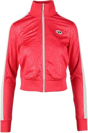 Diesel maglia - Dames - Vesten met rits - Rood - M - Polyester - Hoodies & sweatvesten